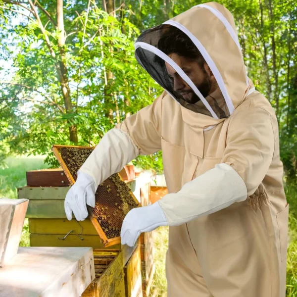 Professional Beekeeping Suit with Gloves – Unisex Full Body Protective Gear for Men & Women - Image 2